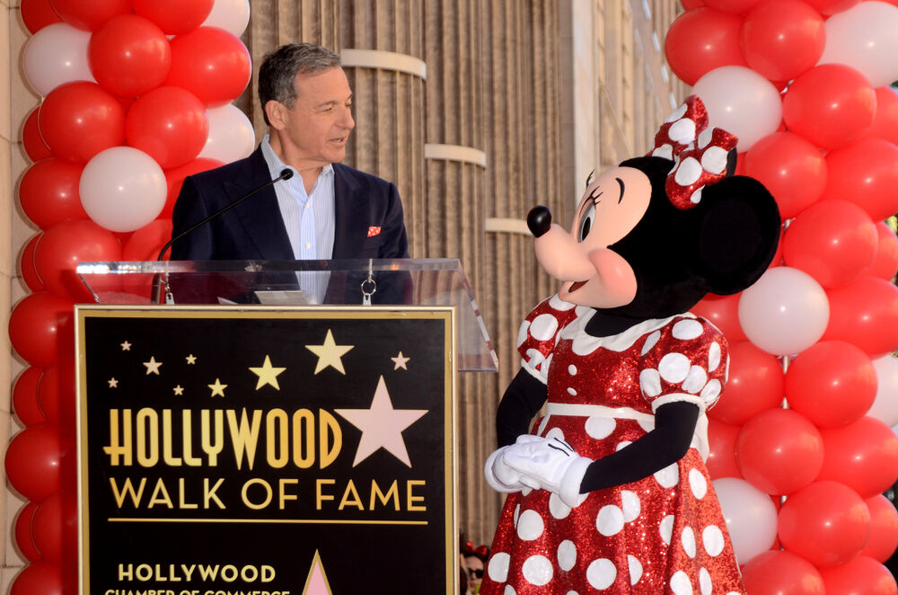 Bob Iger with Minnie Mouse