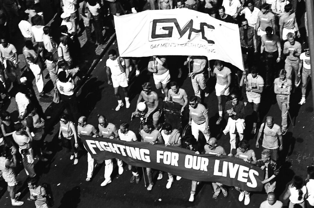 GMHC, NYC Gay Pride March, 1985