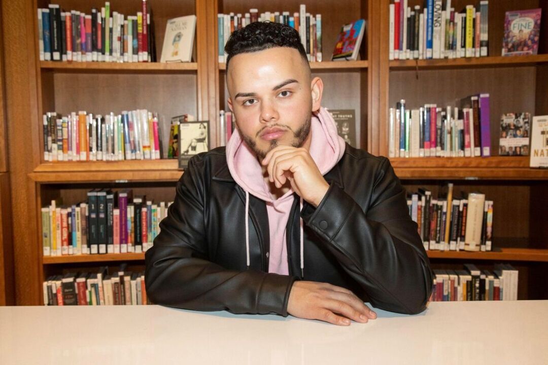 Juan Acosta at the San Francisco Public Library on January 13, 2023. Photo by Marcel Pardo Ariza for LGBTQ Nation.