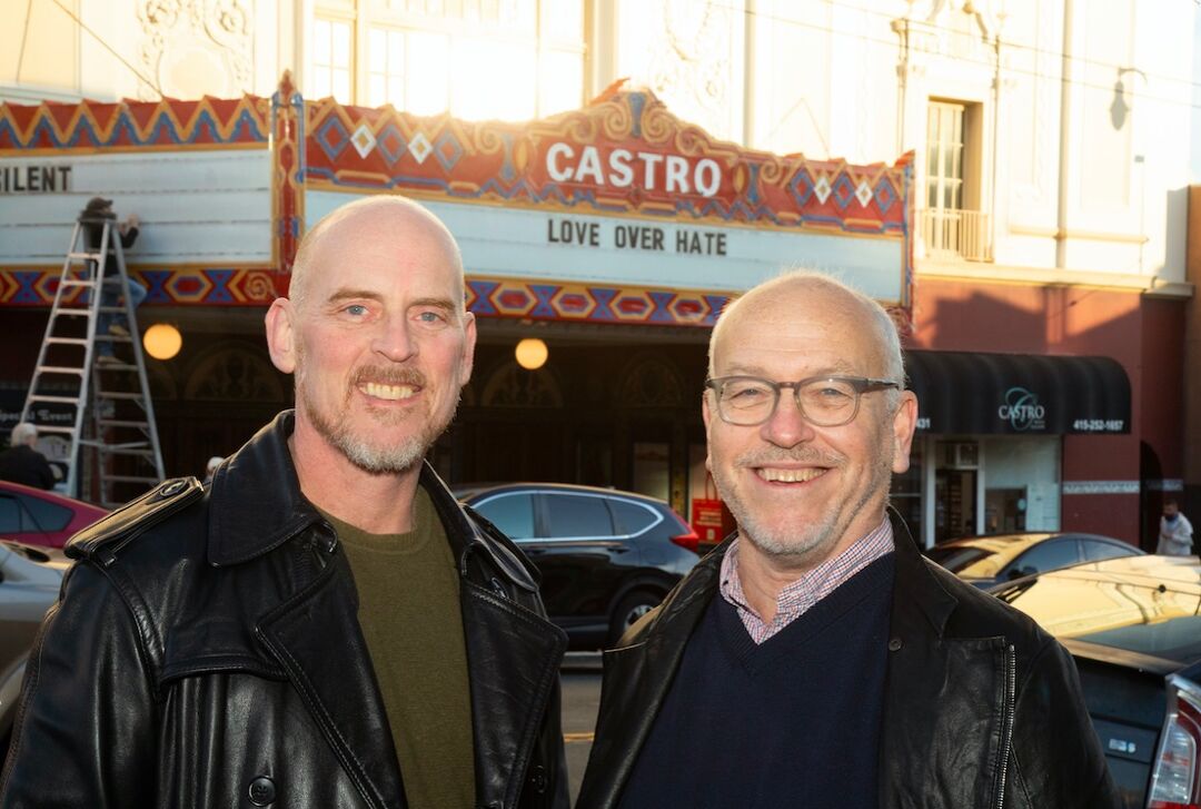 Love over Hate in the Castro: K.M. Soehnlein and Ron Goldberg. Photo for LGBTQ Nation by Marcel Pardo Ariza km-soehnlein-and-ron-goldberg-army-of-lovers-hiv-aids-epidemic-lgbtq-activists-05