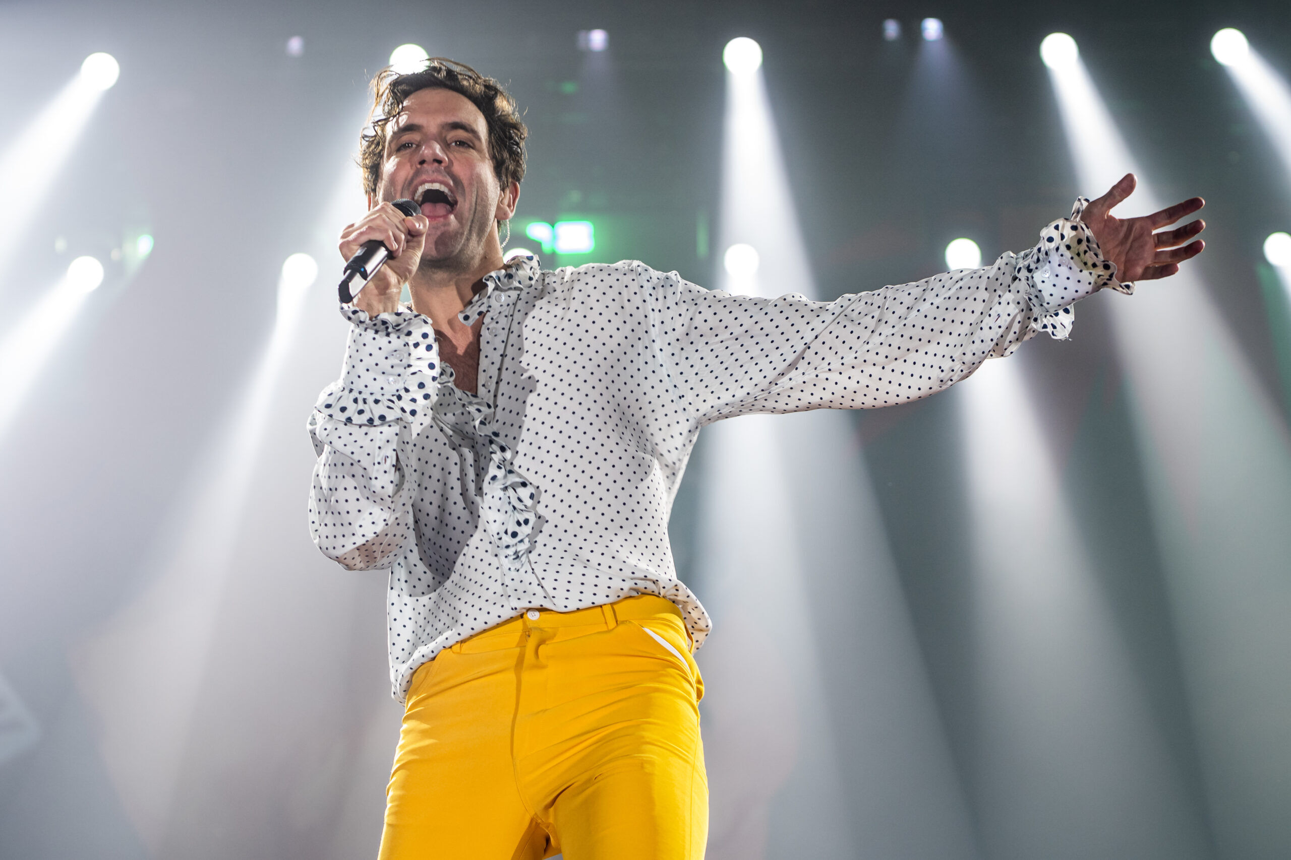 Bari, Italy - February 7, 2020: the English artist and songwriter Mika, performs live for his "Revelation Tour"