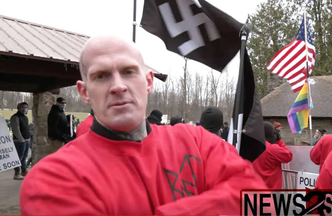 Nazi “Blood Tribe” protests Ohio drag brunch