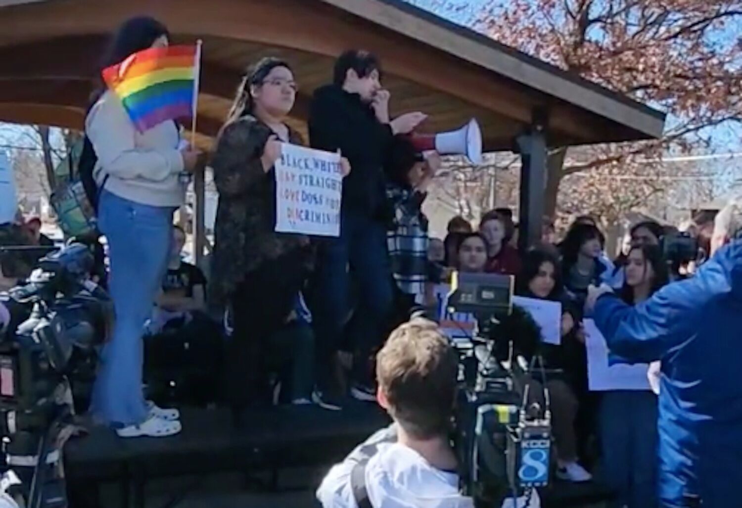 Iowa students stage &#8220;We Say Gay&#8221; walkouts across the state