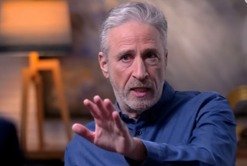Jon Stewart takes on Republican lawmaker who wants to ban drag shows in viral interview