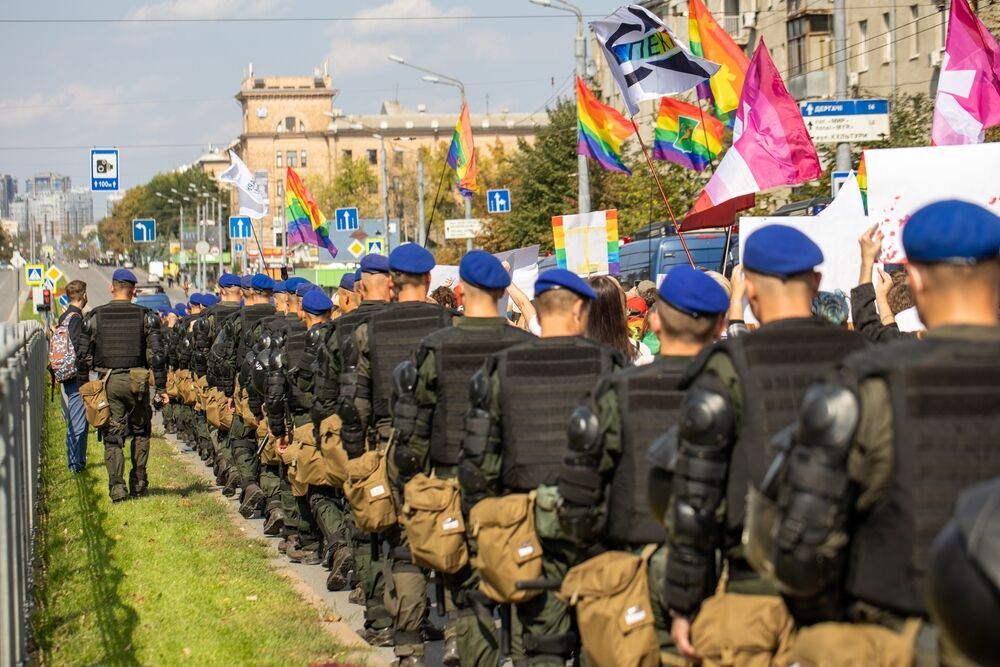 Scene from Kharkiv Pride, 2021