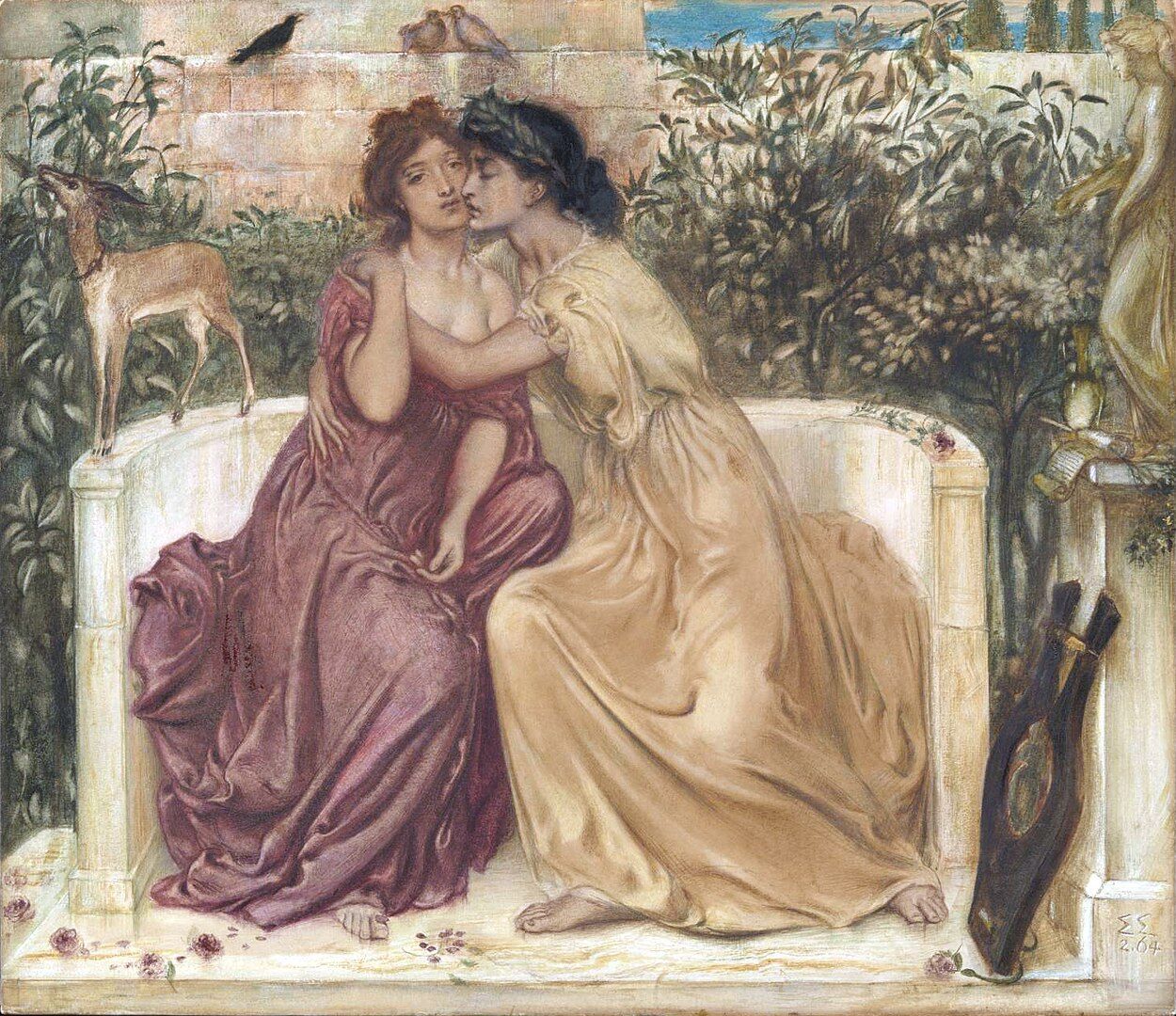 Sappho and Erinna in a Garden at Mytilene 1864