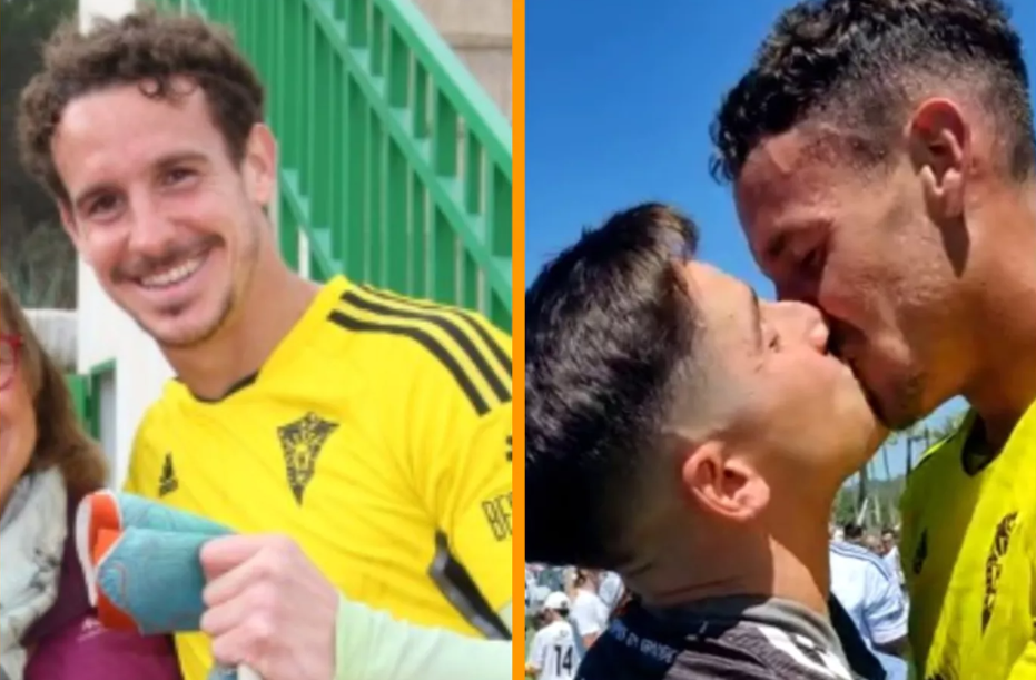 Spanish soccer star Alberto Lejárraga comes out by sharing adorable photo kissing his boyfriend