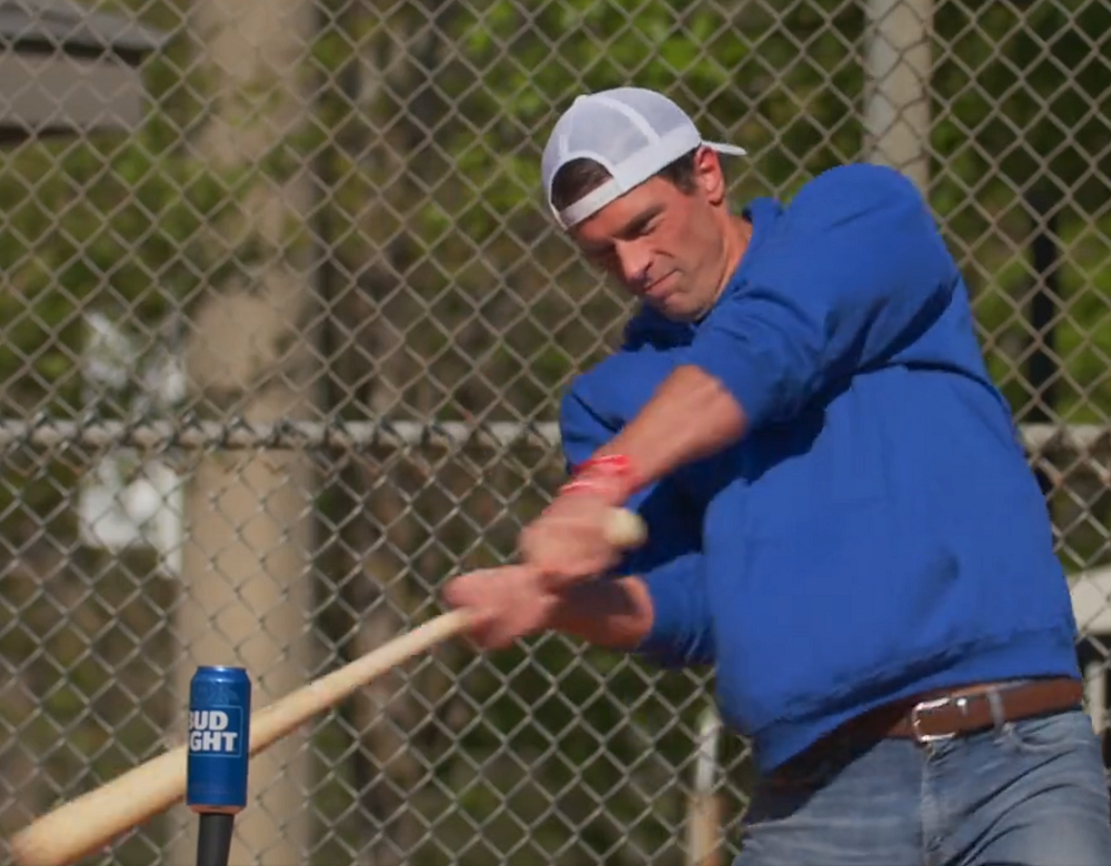 Seth Weathers hits a Bud Light