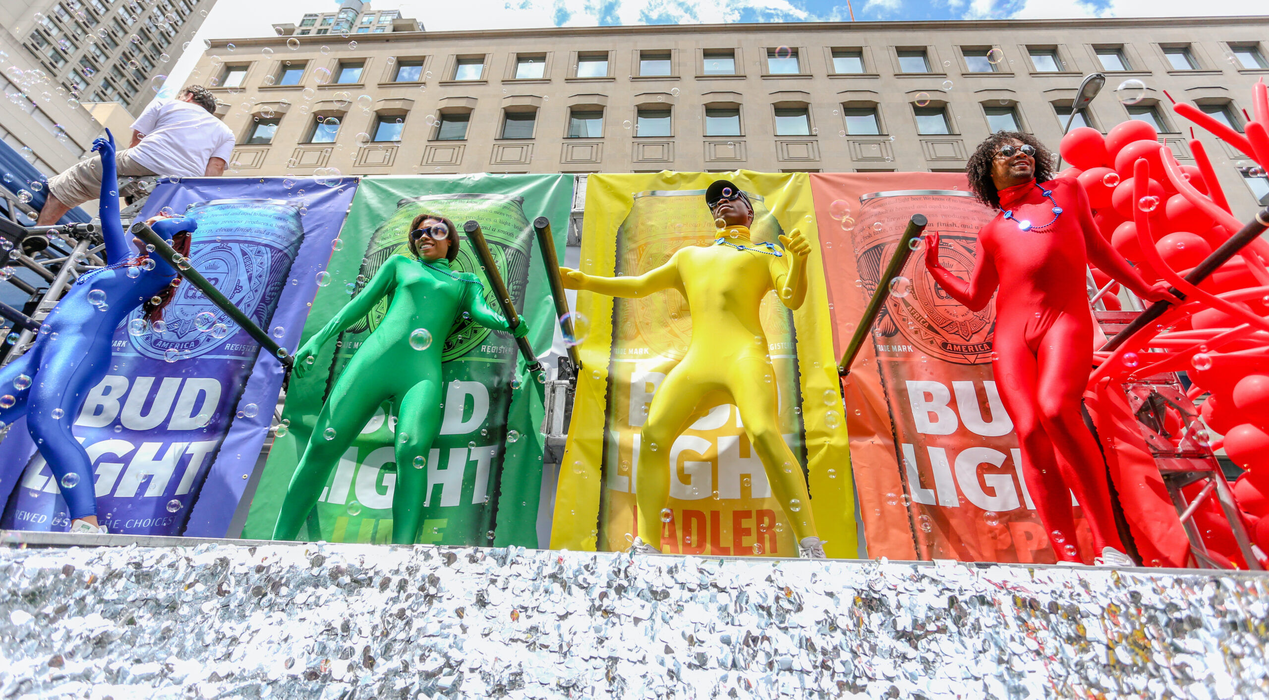 Toronto,,Canada,-,June,25,,2017:,Bud,Light,Employees,On bud-light-donation-national-lgbt-chamber-commerce