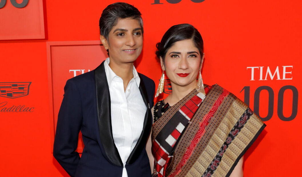 Menaka Guruswamy and Arundhati Katju at the Time 100 gala