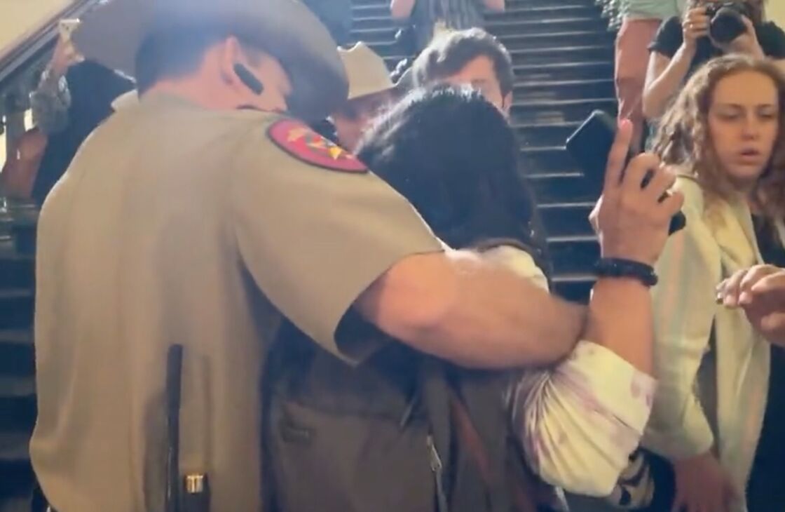 Cops tackle protestors after GOP orders removal of trans rights activists from Texas House