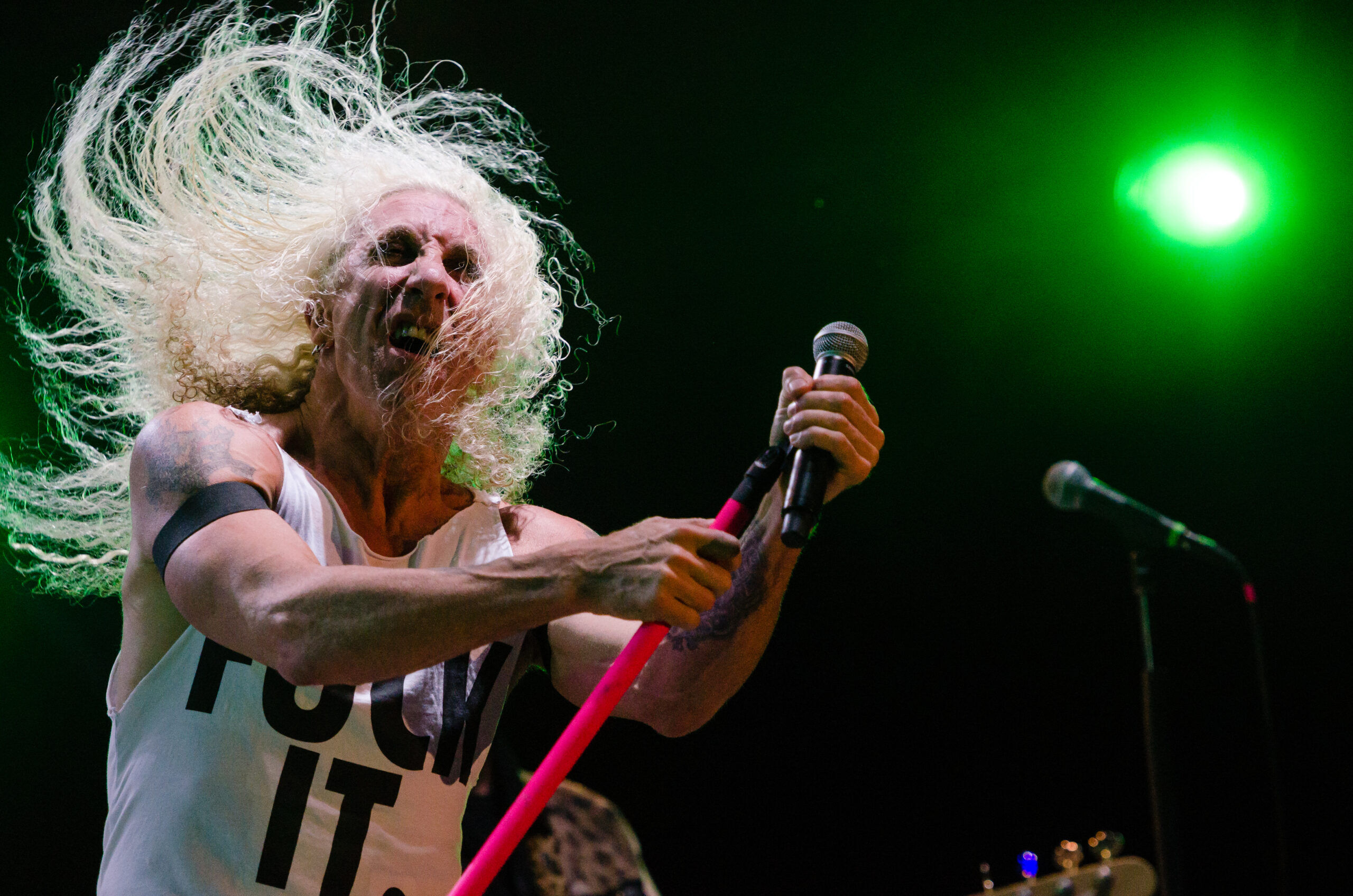 PIESTANY, SLOVAKIA - JUNE 27: Singer of american heavy metal band Dee Snider performs on music festival Topfest in Piestany, Slovakia on June 27, 2015