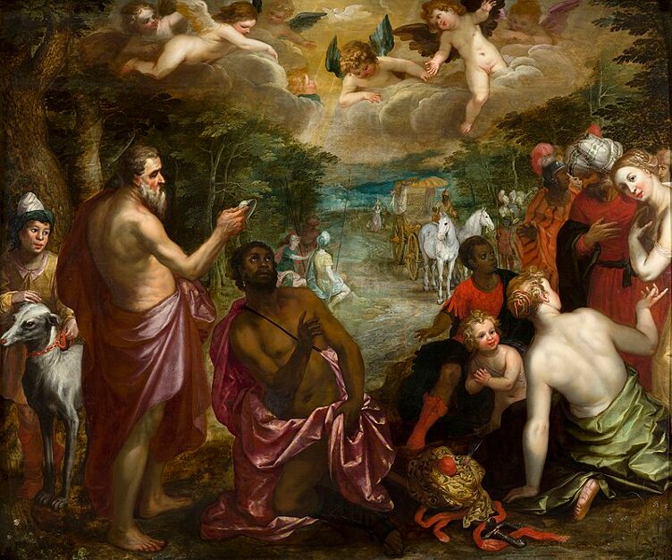 The Baptism of Queen Candace's Eunuch (c. 1625–30, attributed to Hendrick van Balen and Jan Brueghel the Younger), what does the bible say about transgender people, gender dysphoria, change