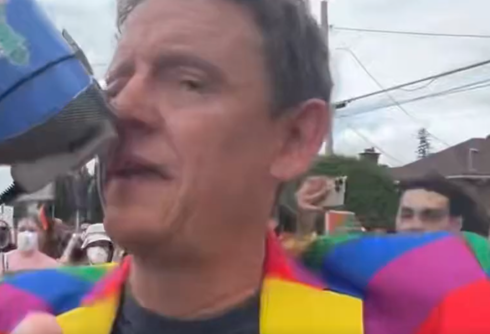 Politician punched in face protesting transphobes, says he’d do it again “any day”
