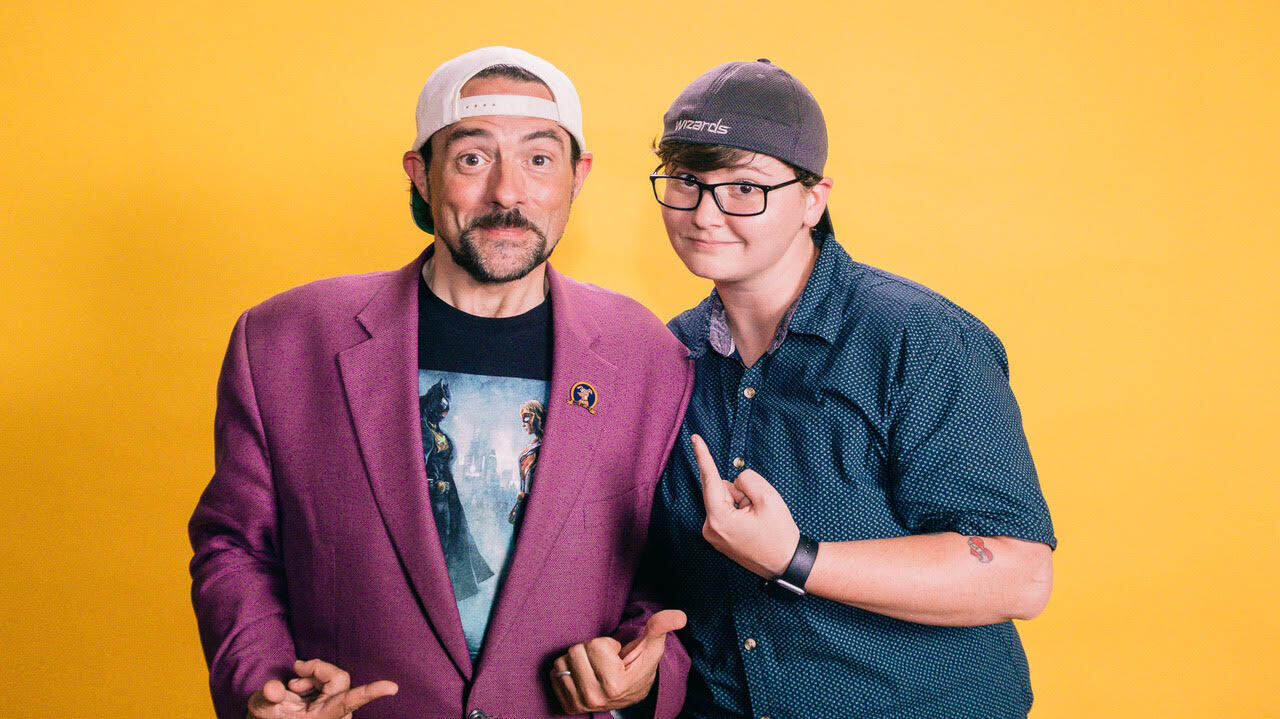 Kevin Smith with Chasing Chasing Amy director Sav Rodgers.