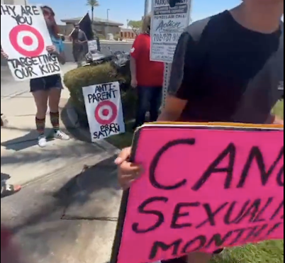 Deranged Christian nationalist protesters call Target shoppers