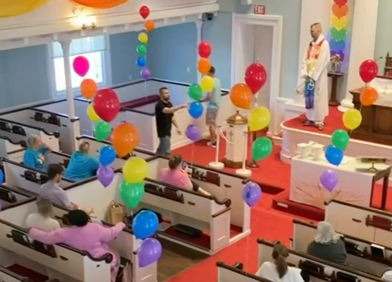 Deranged men shout down pastor trying to deliver Pride church service in possible hate crime - Vimarsana News