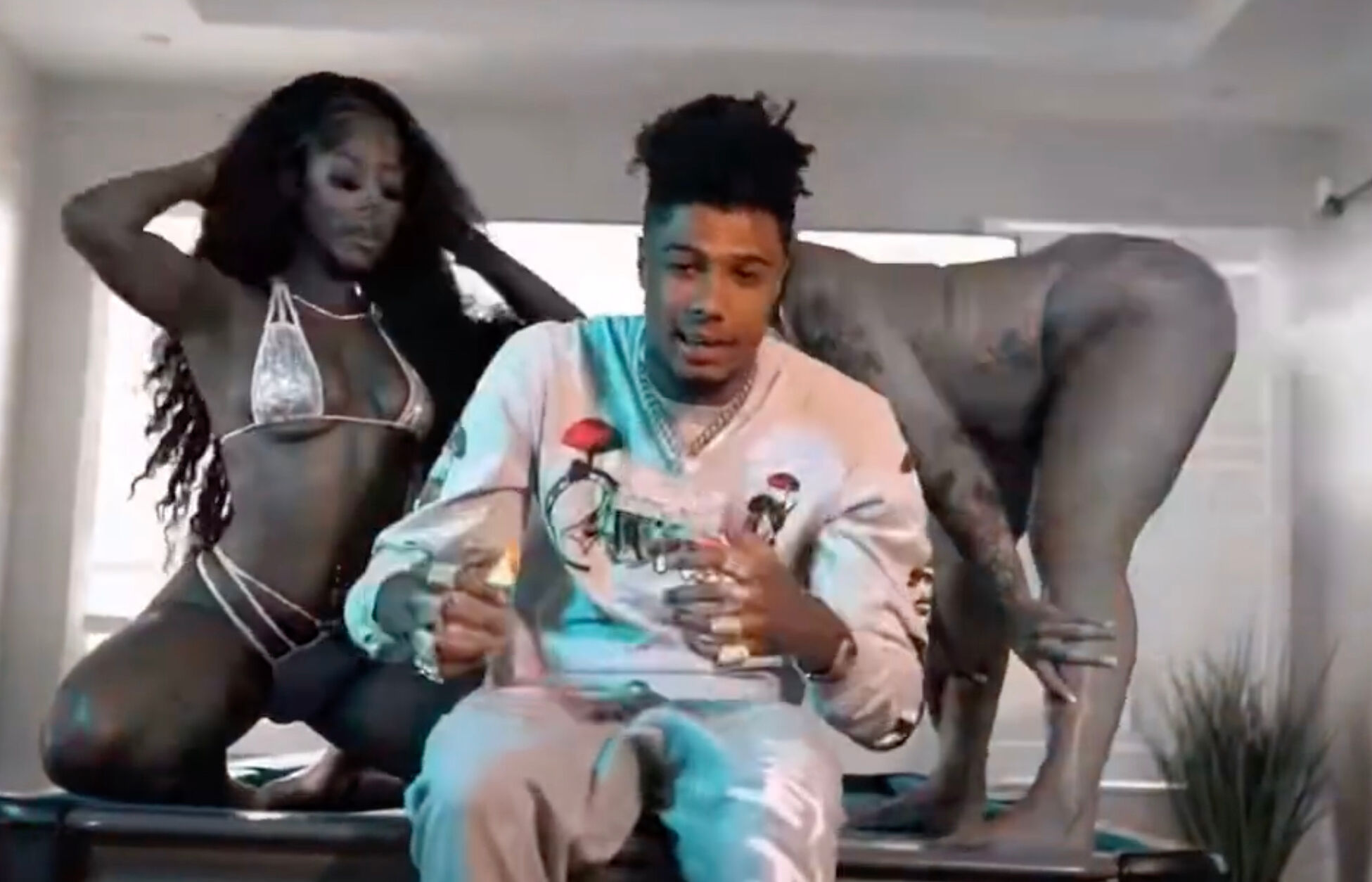 Blueface in the video for "House Arrest"
