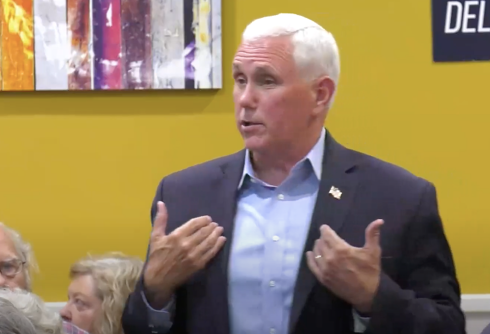 Hypocrite Mike Pence lies about Biden while attacking trans youth