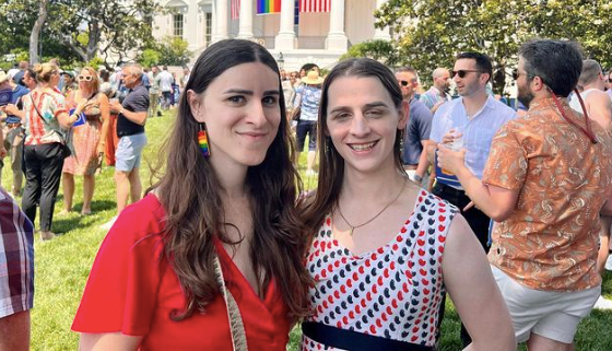 Erin Reed and Zooey Zephyr at the White House 2023 Pride event, transgender