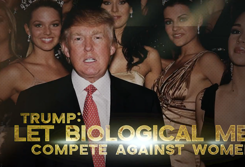 DeSantis PAC’s new ad attacks Trump for allowing trans woman to compete in beauty pageant