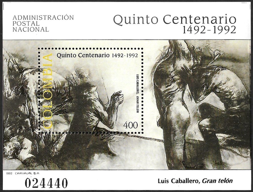 Stamps featuring the artwork of Luis Caballero