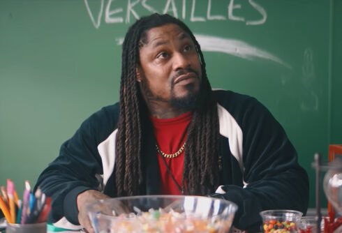 NFL star Marshawn Lynch took his role in “Bottoms” to make amends to his lesbian sister