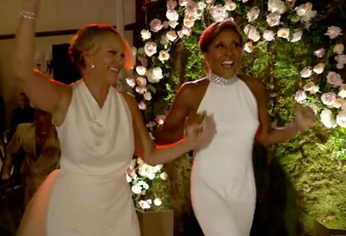 Robin Roberts and partner Amber Laign have tied the knot