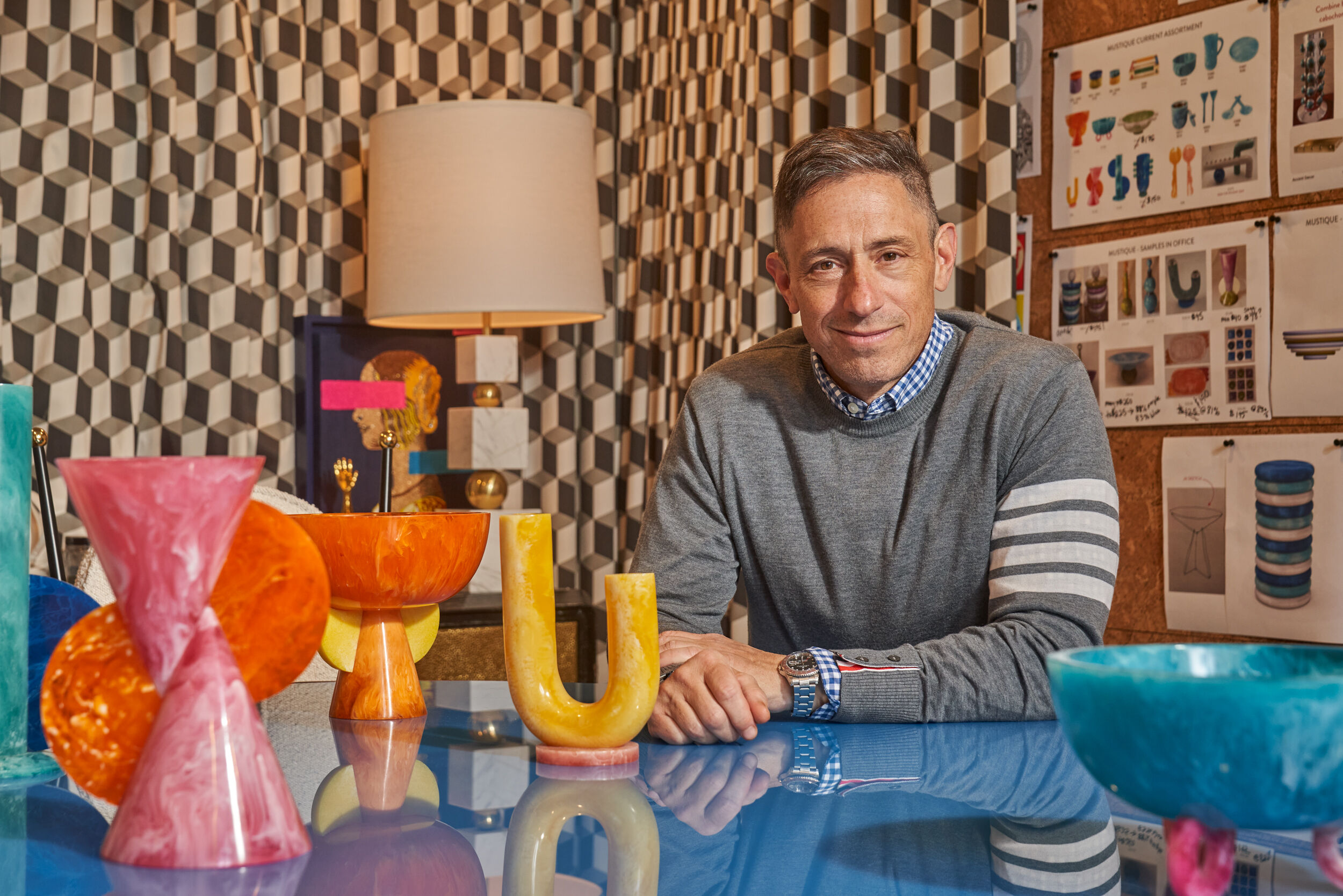 Jonathan Adler at his SoHo, New York, atelier on April 27, 2023. Photo by Seth Caplan for LGBTQ Nation