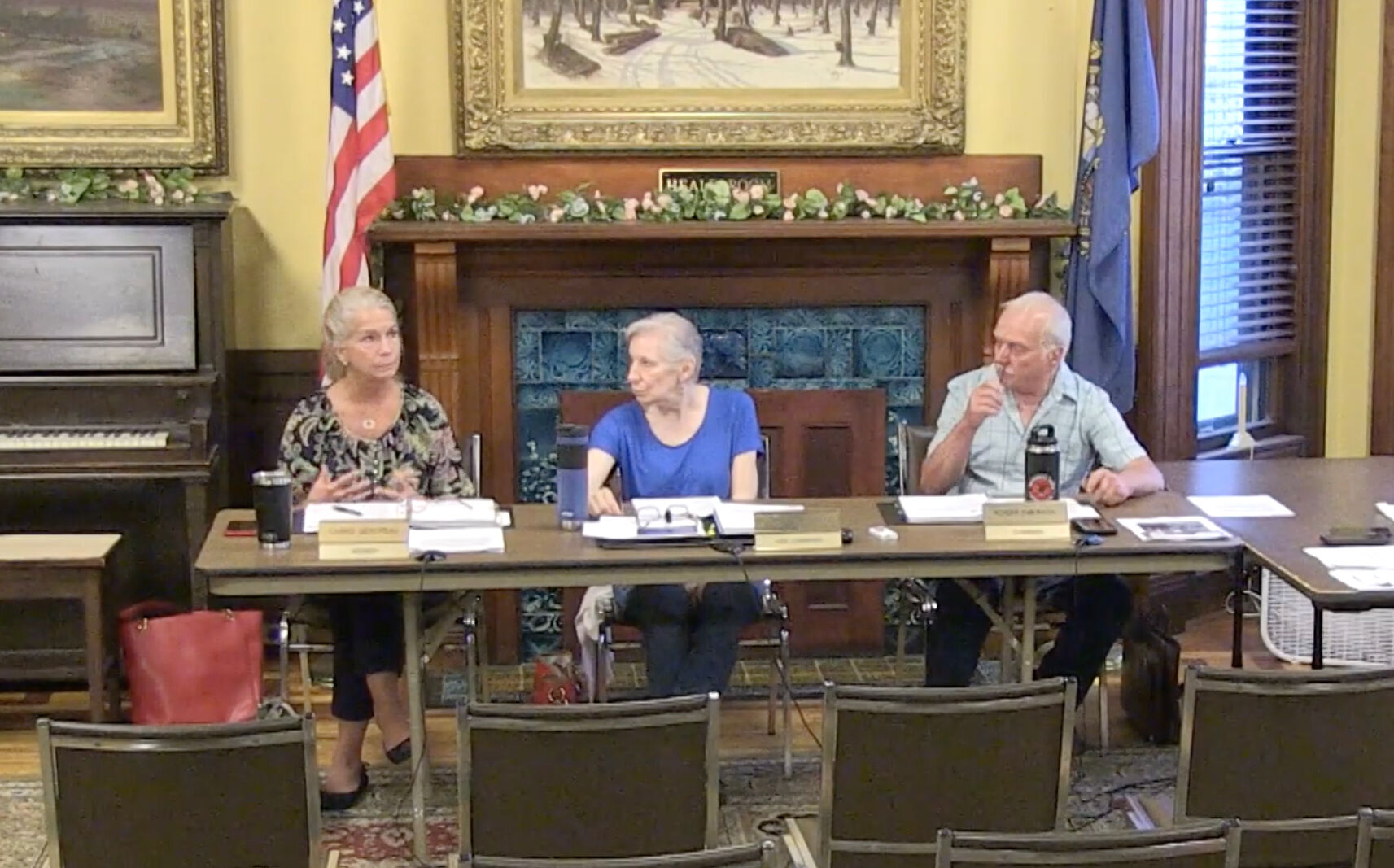 New Hampshire state Sen. Carrie Gendreau (R) took issue with the murals at an August meeting.