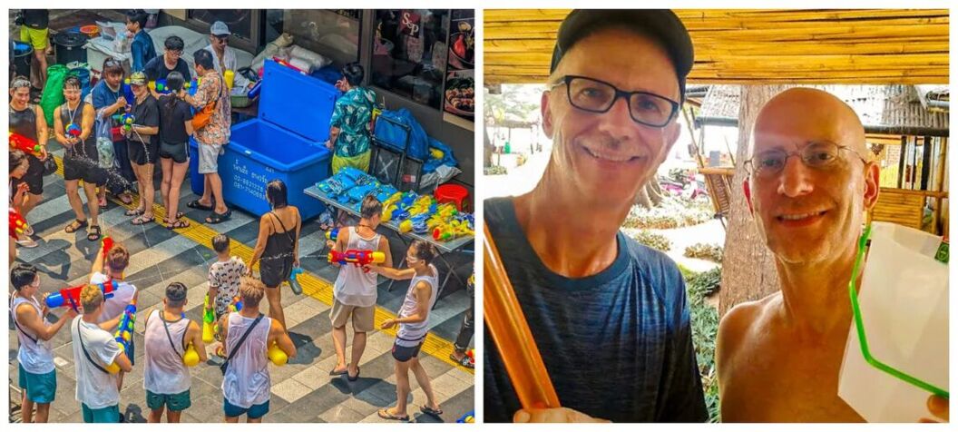 Songkran in Thailand.
