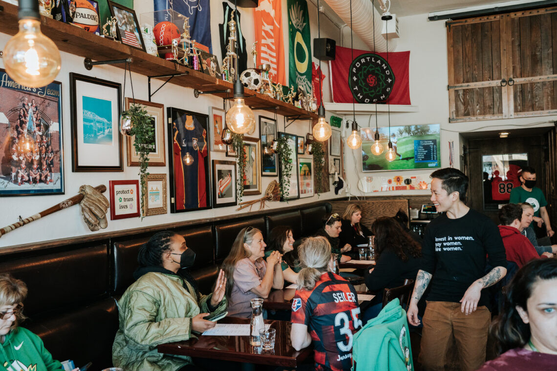 This women's sports bar started as an idea in a parking lot. Now