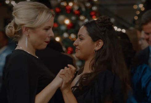 Hallmark just premiered its first ever lesbian holiday rom-com