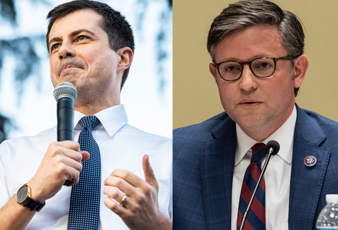 Mike Johnson endorsed & promoted a book that called Pete Buttigieg “obnoxiously gay”