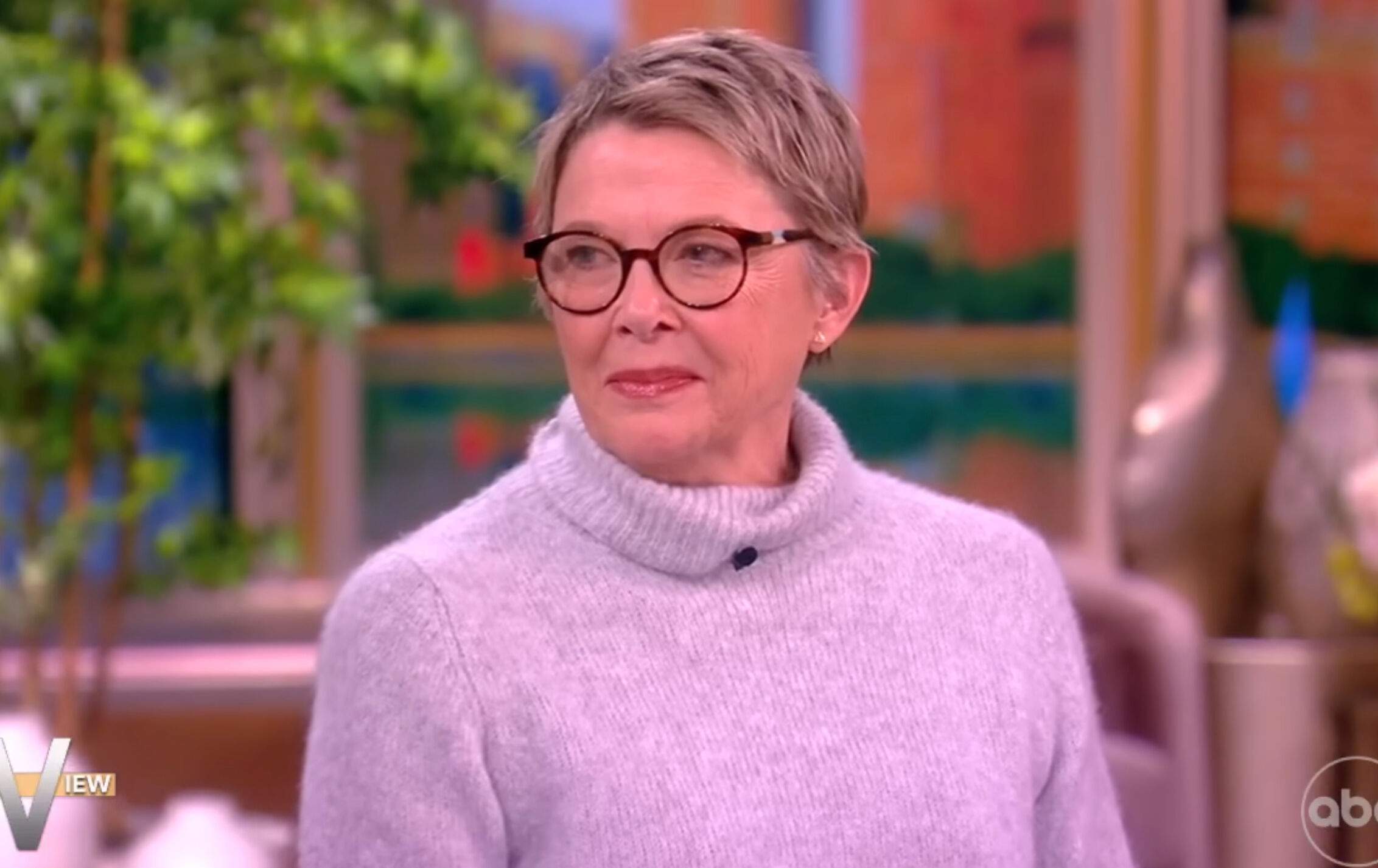 Annette Bening on the January 12 episode of The View