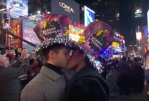 Rightwingers rage at CNN’s New Year’s Eve for showing a gay kiss