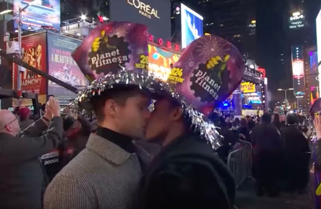 Rightwingers rage at CNN’s New Year’s Eve for showing a gay kiss