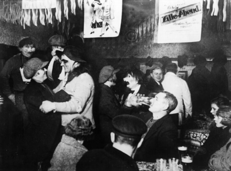 A party at an underground club circa 1935 Berlin.
