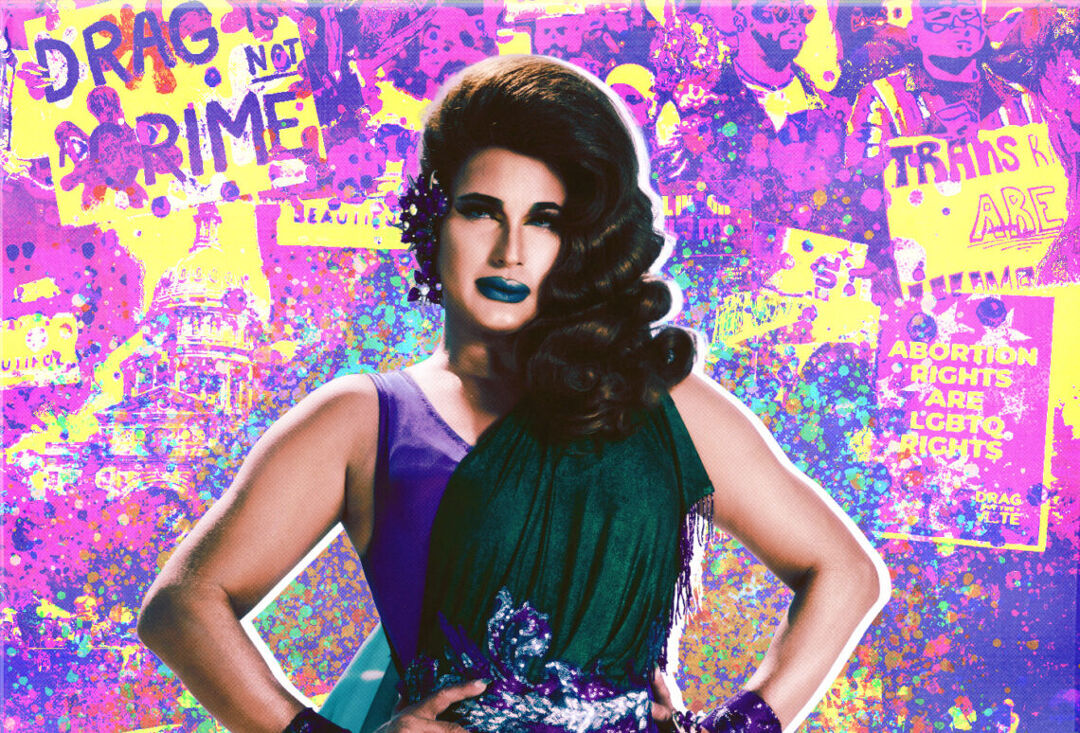 Drag Out the Vote co-chair Cynthia Lee Fontaine