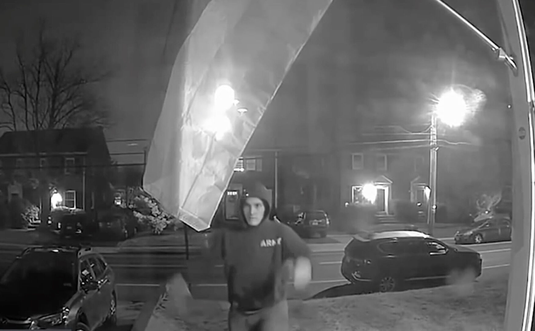 The home's Ring camera captured each of the thefts.