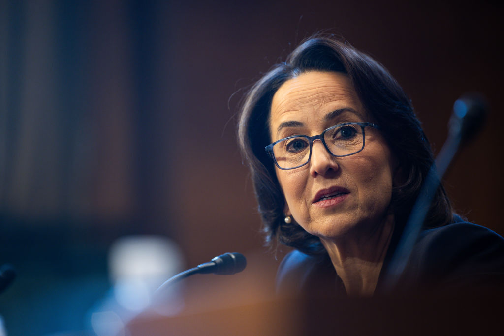 Nicole Berner, United States circuit judge for the fourth circuit nominee for US President Joe Biden, speaks during a Senate Judiciary Committee nomination hearing in Washington, DC, US, on Wednesday, Dec. 13, 2023. With lawmakers looking to leave town for the holidays, their rapidly shrinking to-do list for the remainder of the year will shove some of the biggest lobbying priorities into 2024.