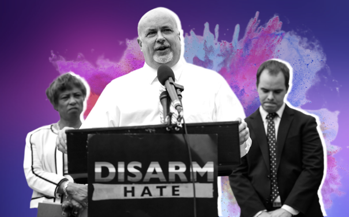 Rep. Mark Pocan (D-WI) at MoveOn event in Washington, D.C.