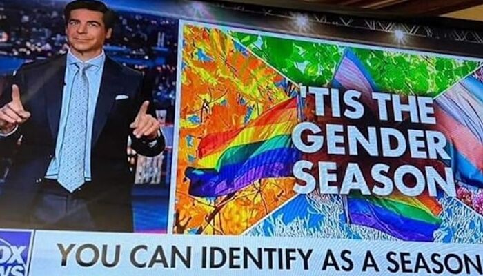Fox News is now claiming that young people are identifying as seasons. They made it up.