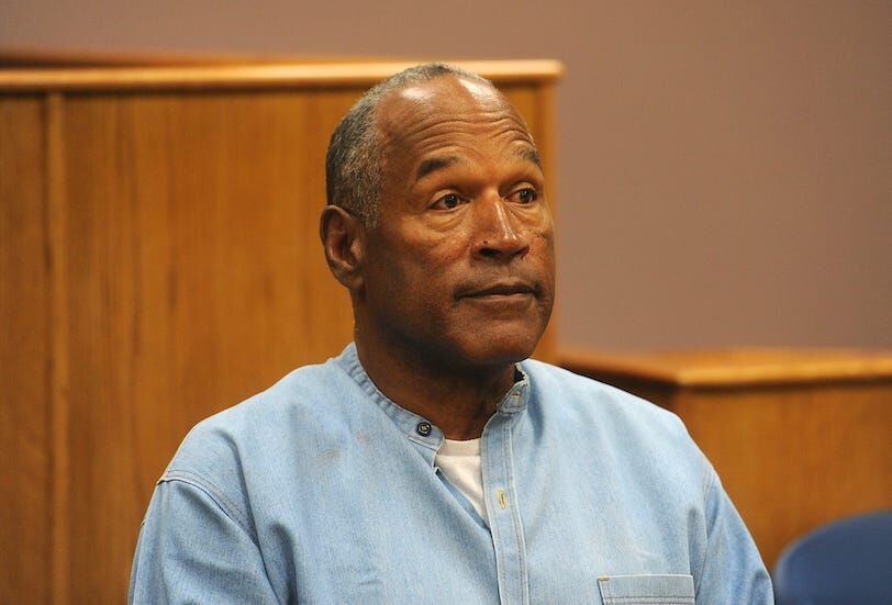 Jul 20, 2017; Lovelock, NV; O.J. Simpson attends a parole hearing at Lovelock Correctional Center. Simpson is serving a nine to 33 year prison term for a 2007 armed robbery and kidnapping conviction.