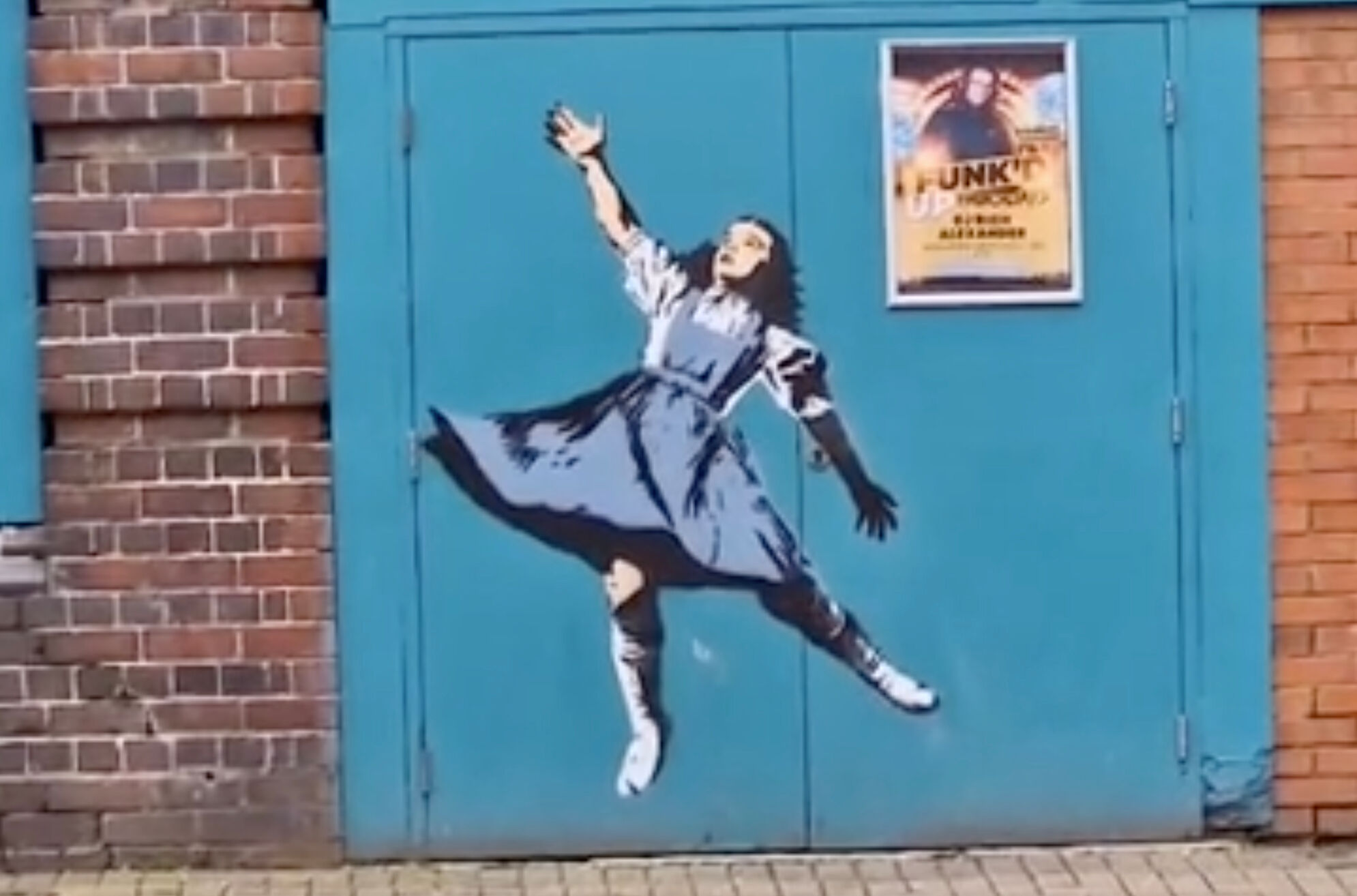 The mural of Dorothy outside the Sidewalk bar in Birmingham, U.K.