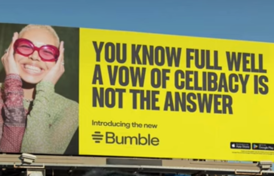 Bumble dating app&#8217;s anti-celibacy campaign offends asexuals and others