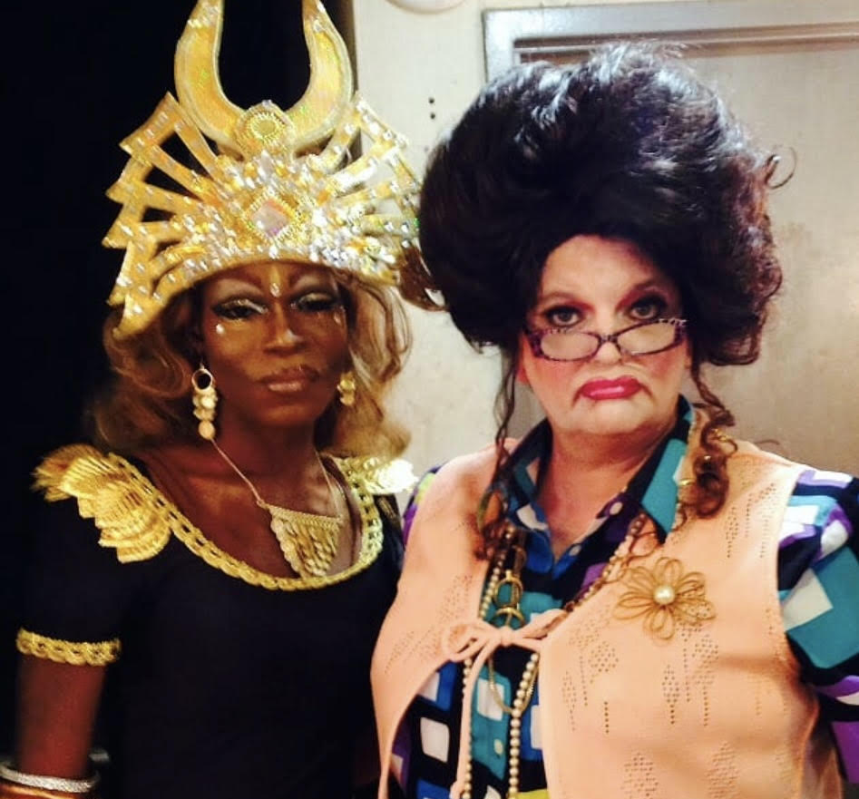 Linda Lovelace Robinson and her drag mother Edna Jean Robinson