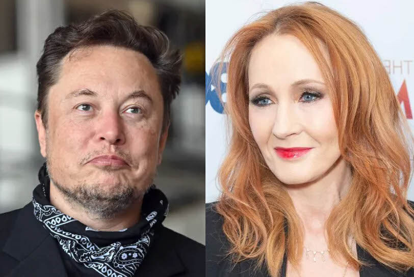 Elon Musk, J.K. Rowling, transphobia