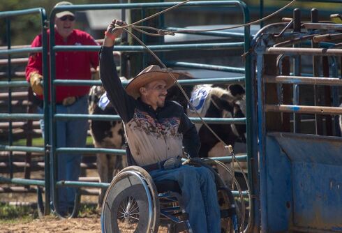 Disabled man thanks gay rodeo for the fact that he can still walk