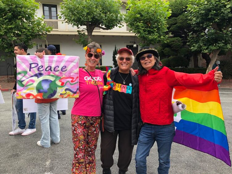 Aly Kim, right, with her friends JT and Gwen